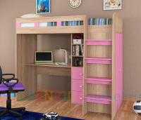 КРОВАТЬ-ЧЕРДАК GOLDEN KIDS 5 (СО ШКАФОМ И РАБОЧИМ МЕСТОМ)