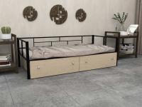 ОДНОСПАЛЬНАЯ МЕТАЛЛИЧЕСКАЯ КРОВАТЬ АРГА С ЯЩИКАМИ