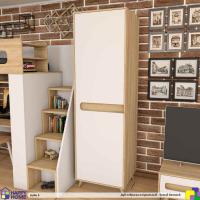 Однодверный шкаф Goffo 9 со штангой и корзинами