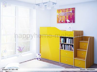 КРОВАТЬ-ЧЕРДАК РАДУГА ДОЖДИК 3A