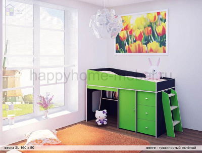 КРОВАТЬ-ЧЕРДАК РАДУГА ВЕСНА 2L
