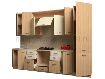 ГОТОВАЯ ПРЯМАЯ КУХНЯ LIFE WOOD 6 3200