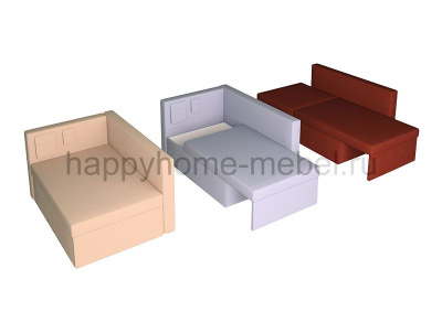 ДИВАН-КРОВАТЬ BAMBINI PANNO 11.3 (ЗЕЛЕНЫЙ - TWIST GREEN, СПИНКА СЛЕВА)