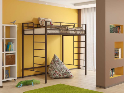 ДЕТСКАЯ МЕТАЛЛИЧЕСКАЯ КРОВАТЬ-ЧЕРДАК АМСТЕРДАМ-2 190Х120