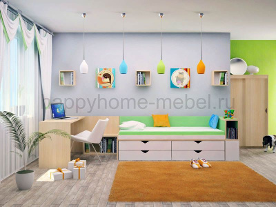 ДЕТСКАЯ КОМНАТА ДЛЯ ДВОИХ HAPPY KIDS R-21