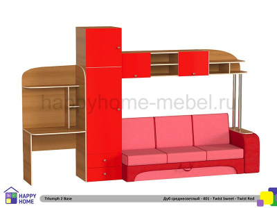 ДЕТСКАЯ СТЕНКА ТРИУМФ -2 (БАЗОВАЯ КОМПЛЕКТАЦИЯ)