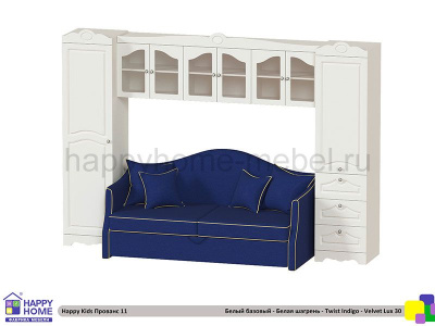 ДЕТСКАЯ СТЕНКА С ДИВАНОМ HAPPY KIDS ПРОВАНС 11