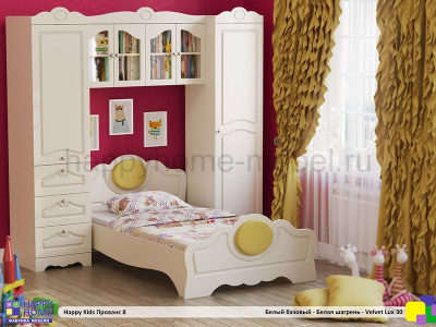 ДЕТСКАЯ СТЕНКА С КРОВАТЬЮ HAPPY KIDS ПРОВАНС 8