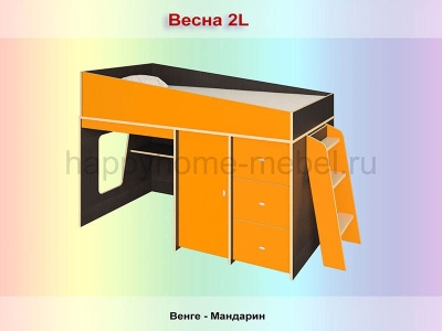 КРОВАТЬ-ЧЕРДАК РАДУГА ВЕСНА 3L