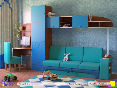 ДЕТСКАЯ СТЕНКА ТРИУМФ -2 (БАЗОВАЯ КОМПЛЕКТАЦИЯ)