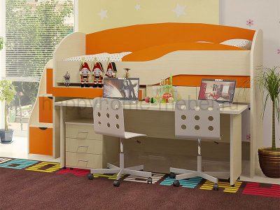 КРОВАТЬ-ЧЕРДАК BAMBINI 8С (C МОДУЛЯМИ BL+BSP+BT)