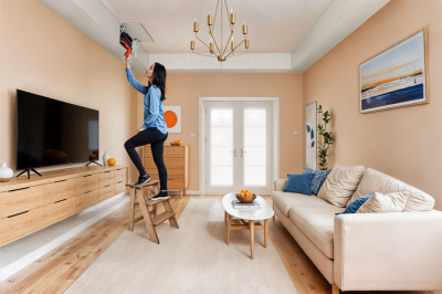 Интерьерная антресоль, настенная полка в любую комнату под потолок. AWB Standart