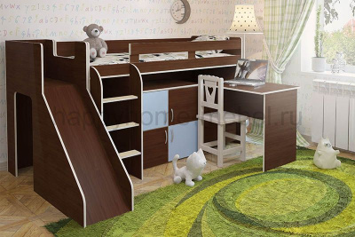 КРОВАТЬ-ЧЕРДАК BAMBINI 11 + ГОРКА 13.2