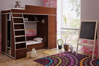 КРОВАТЬ-ЧЕРДАК BAMBINI 12 + КРОВАТЬ BKN