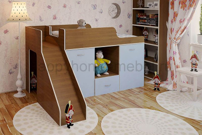 КРОВАТЬ-ЧЕРДАК BAMBINI 13 + ГОРКА 13.2