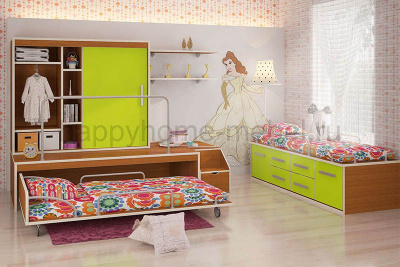 ПОДИУМНЫЙ КОМПЛЕКС FELICITA KIDS 2 + КОМОД 2.2 + ПОЛКА 3.7