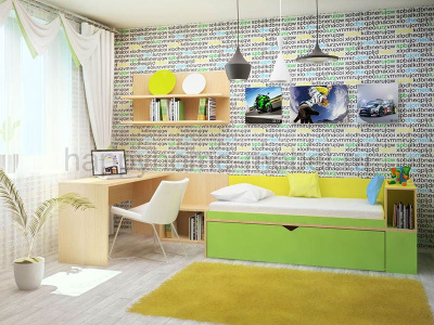 НИЗКАЯ КРОВАТЬ-ЧЕРДАК HAPPY KIDS K-16