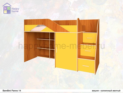 НИЗКАЯ КРОВАТЬ-ЧЕРДАК BAMBINI PANNO 14