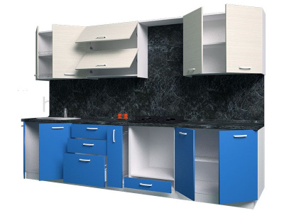 ГОТОВАЯ ПРЯМАЯ КУХНЯ СOLOR WOOD 6 3200 (ВЫБОР ЦВЕТА)