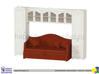 ДЕТСКАЯ СТЕНКА С ДИВАНОМ HAPPY KIDS ПРОВАНС 11