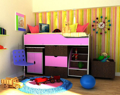 КРОВАТЬ-ЧЕРДАК BAMBINI 9