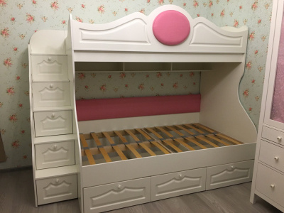 ДВУХЪЯРУСНАЯ КРОВАТЬ HAPPY KIDS ПРОВАНС 2