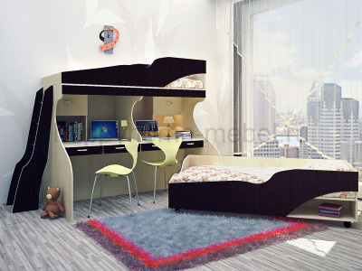 ДВУХЪЯРУСНАЯ КРОВАТЬ ОРБИТА 31C