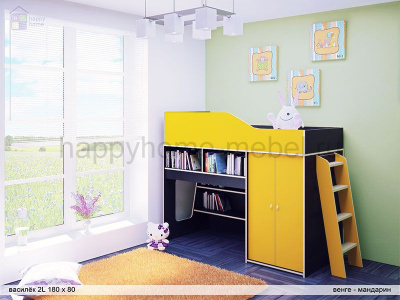 КРОВАТЬ-ЧЕРДАК РАДУГА ВАСИЛЕК 1L