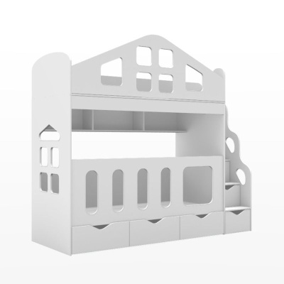 ДВУХЪЯРУСНАЯ КРОВАТЬ HAPPY KIDS SOUL BABY HOME 24 