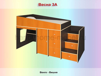 КРОВАТЬ-ЧЕРДАК РАДУГА ВЕСНА 3A