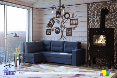 УГЛОВОЙ ДИВАН - "ЕВРОКНИЖКА" СТЮАРТ-3 2400X1500