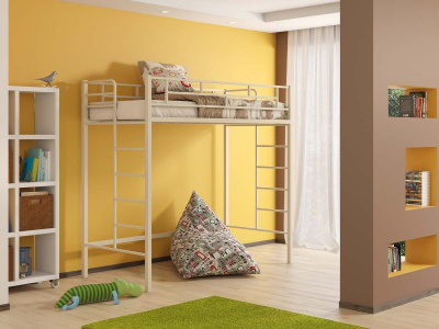 ДЕТСКАЯ МЕТАЛЛИЧЕСКАЯ КРОВАТЬ-ЧЕРДАК АМСТЕРДАМ-2 190Х90