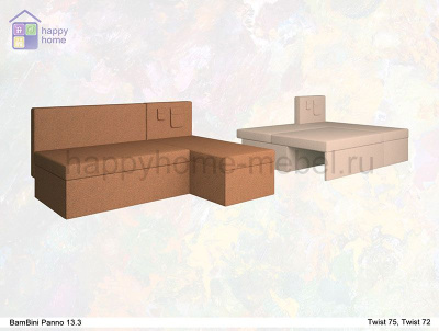 УГЛОВОЙ РАЗДВИЖНОЙ ДИВАН BAMBINI PANNO 13.3 (ДВУСПАЛЬНЫЙ)