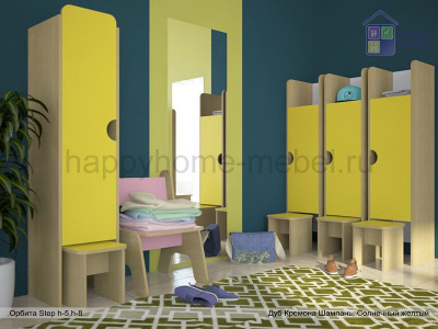 ЗАКРЫТАЯ КАБИНКА СО СТУЛОМ ОРБИТА STEP H5 (ДЛЯ РАЗДЕВАЛКИ)