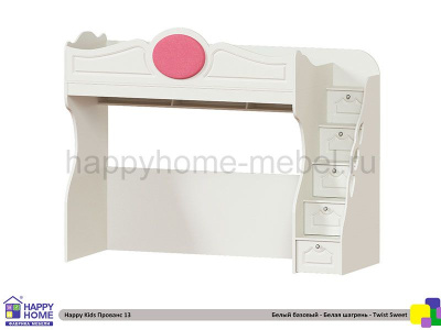 КРОВАТЬ - ЧЕРДАК С НИШЕЙ 198 СМ HAPPY KIDS ПРОВАНС 13