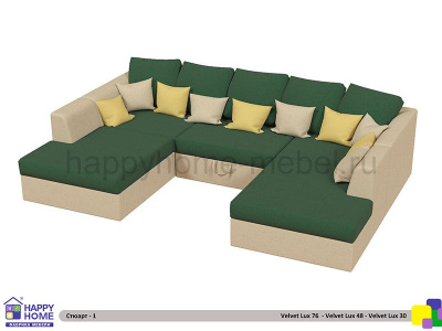 БОЛЬШОЙ ДИВАН ДЛЯ ГОСТИНОЙ СТЮАРТ-1 3000X2000