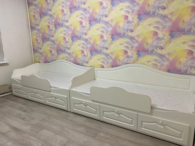 КРОВАТЬ ОДНОСПАЛЬНАЯ, РАЗДВИЖНАЯ В ДВУСПАЛЬНУЮ HAPPY KIDS ПРОВАНС 48 180Х80-150