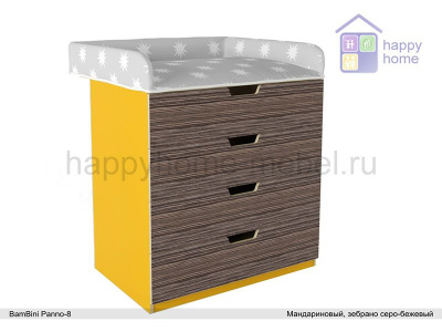 КОМОД BAMBINI PANNO 8 (С ПЕЛЕНАЛЬНЫМ СТОЛИКОМ)