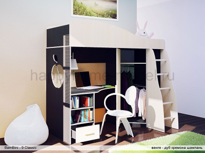 КРОВАТЬ-ЧЕРДАК BAMBINI 4 CLASSIC