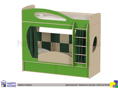 ДВУХЪЯРУСНАЯ КРОВАТЬ ОРБИТА 2 SUPERIOR 190