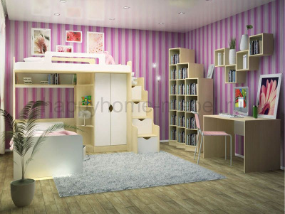 ДЕТСКАЯ КОМНАТА ДЛЯ ДВОИХ HAPPY KIDS R-3