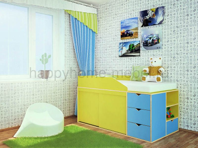 НИЗКАЯ КРОВАТЬ-ЧЕРДАК HAPPY KIDS K-12