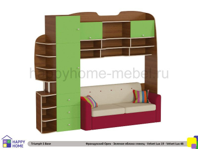 ДЕТСКАЯ СТЕНКА ТРИУМФ -5 (БАЗОВАЯ КОМПЛЕКТАЦИЯ)