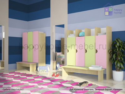 ЗАКРЫТАЯ КАБИНКА СО СКАМЬЕЙ ОРБИТА STEP H6 (ДЛЯ 4-Х ДЕТЕЙ)