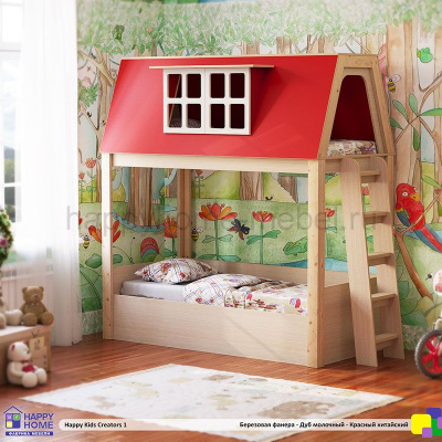 КРОВАТЬ - ДОМИК HAPPY KIDS CREATORS 1