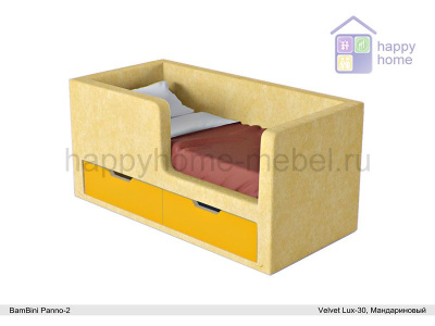 МЯГКАЯ ДЕТСКАЯ КРОВАТЬ BAMBINI PANNO 2 С ТУМБОЙ