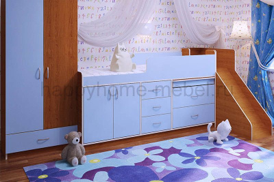 КРОВАТЬ-ЧЕРДАК BAMBINI 14 + ГОРКА 13.2 + ШКАФ BS2