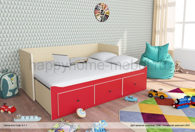 КРОВАТЬ ОДНОСПАЛЬНАЯ, РАЗДВИЖНАЯ В ДВУСПАЛЬНУЮ FELICITA SOFT 6.1 STANDARD