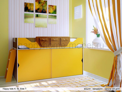 НИЗКАЯ КРОВАТЬ-ЧЕРДАК HAPPY KIDS K-9 L SIDE-T