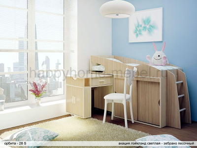 НИЗКАЯ КРОВАТЬ-ЧЕРДАК ОРБИТА 28S